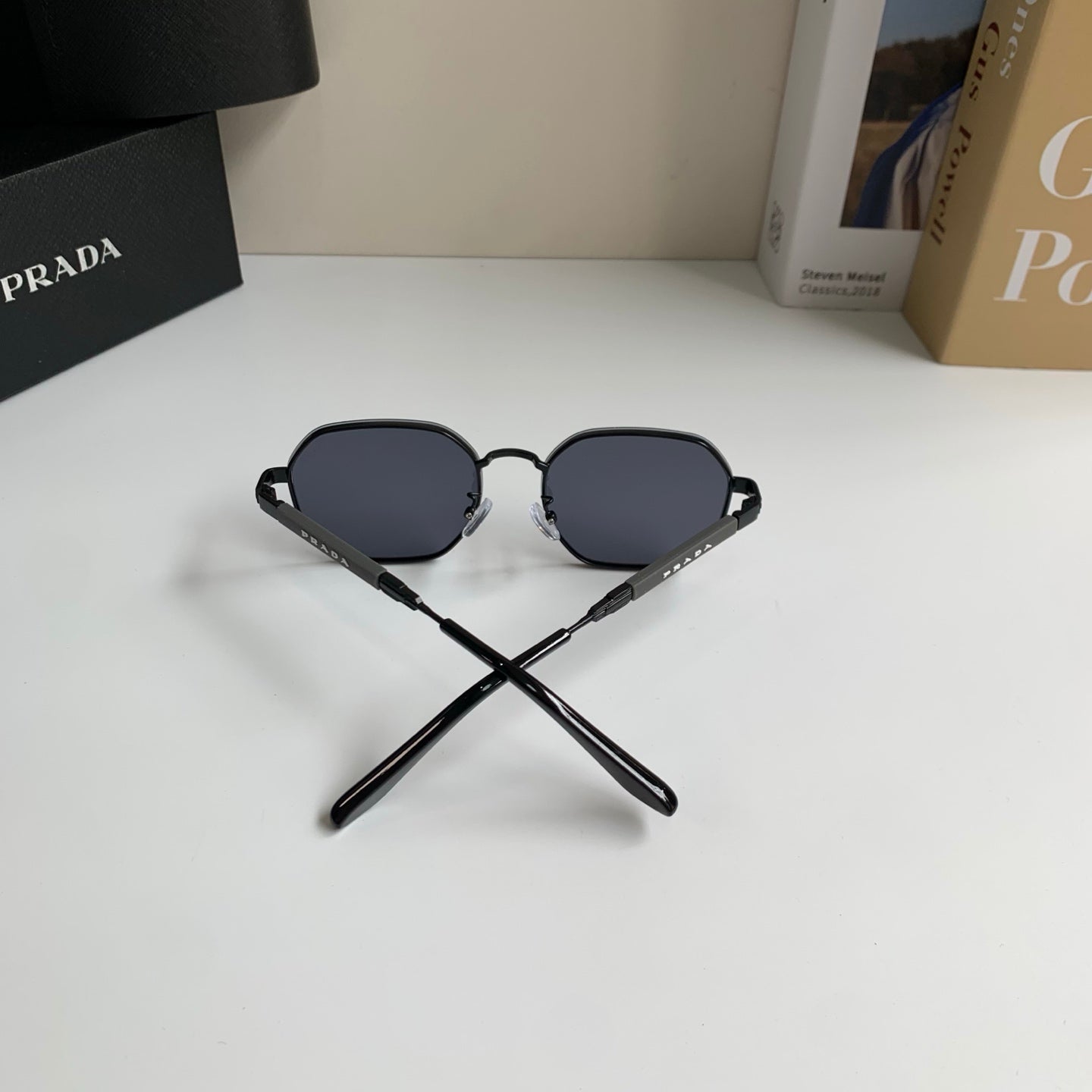 Prada Metal Fashion Silver Lens Sunglasses for Men & Women - 465600 - detail image 7