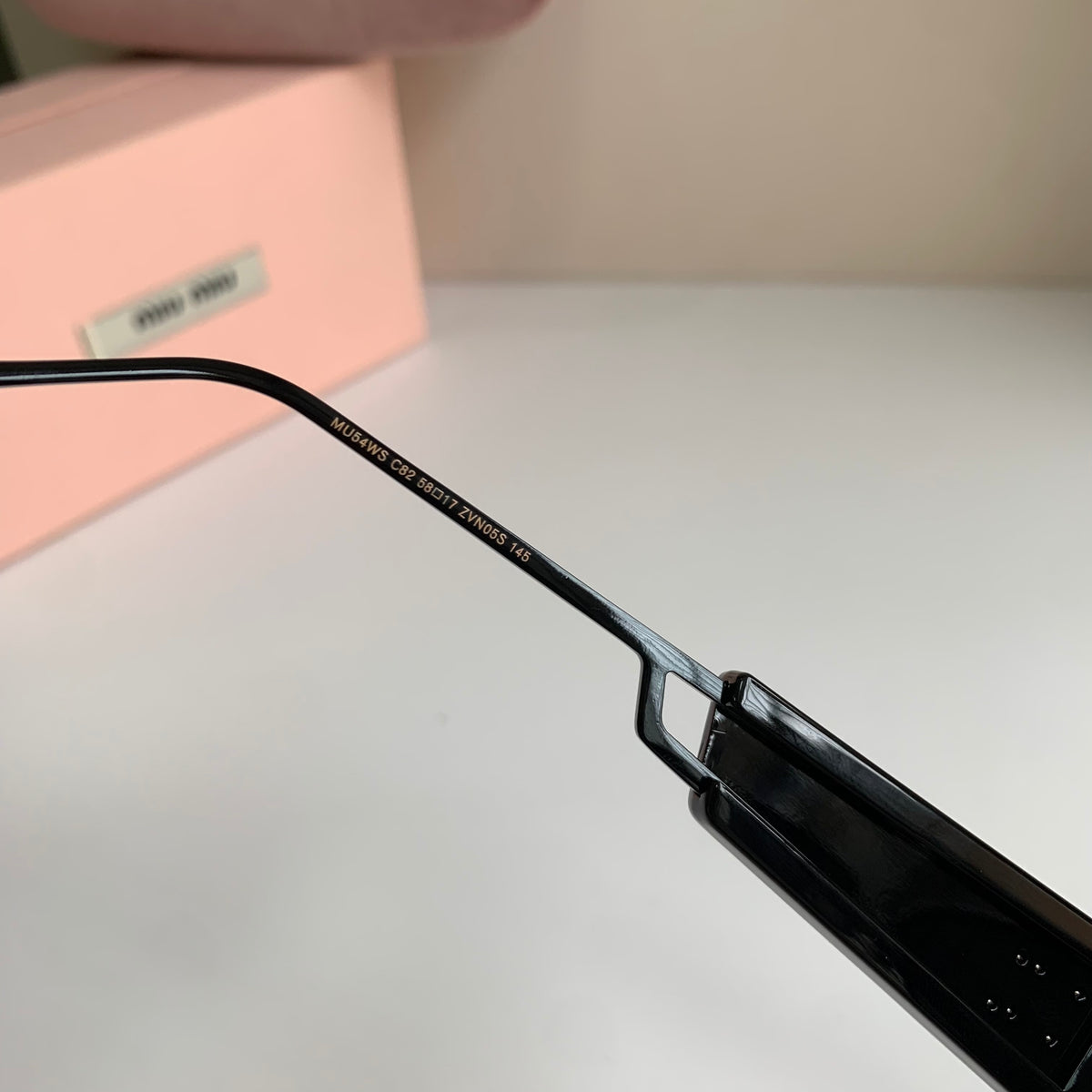 Miu Miu Metal Square Silver Lens Sunglasses for Men & Women - 383000 - detail image 6