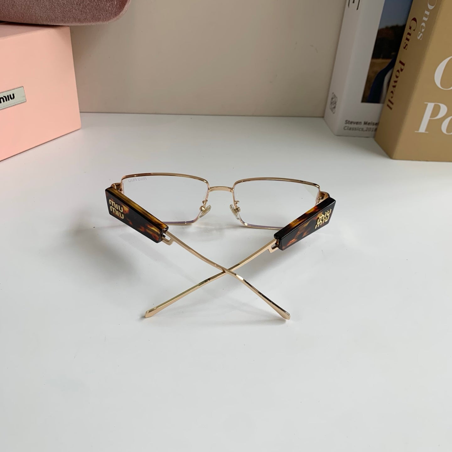 Miu Miu Metal Square Silver Lens Sunglasses for Men & Women - 466127 - detail image 6
