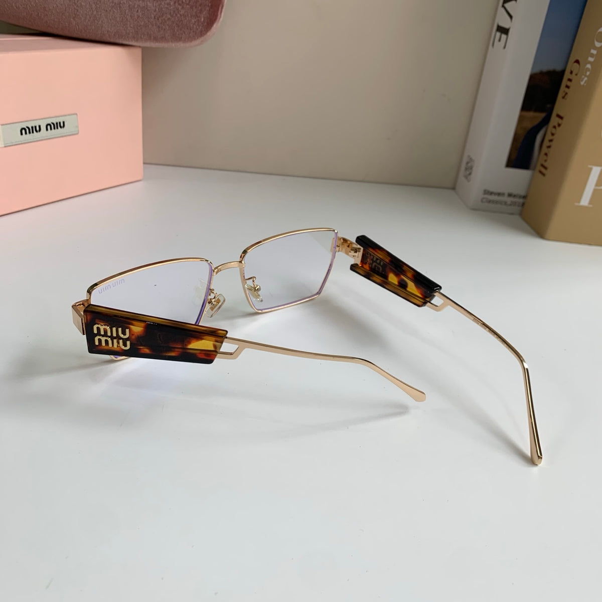 Miu Miu Metal Square Silver Lens Sunglasses for Men & Women - 466127 - detail image 7