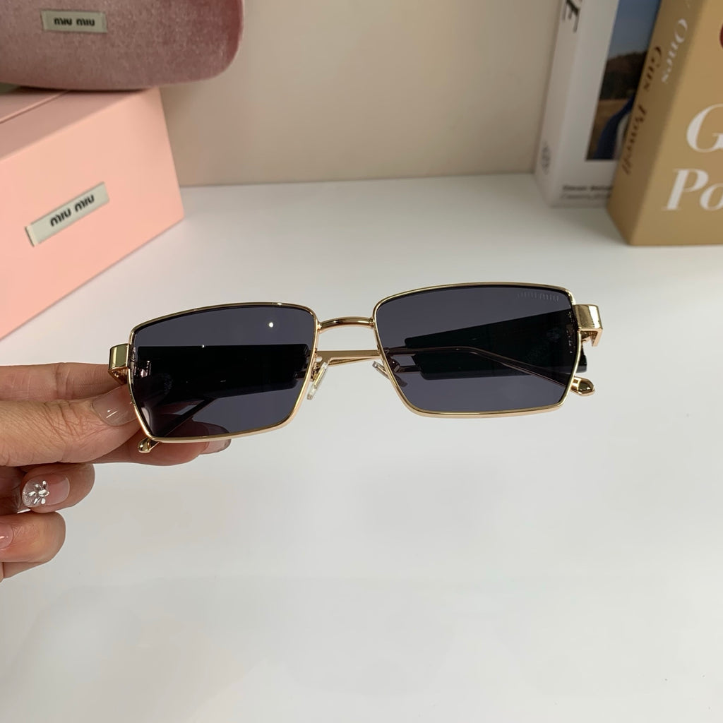 Miu Miu Metal Square Silver Lens Sunglasses for Men & Women - 466129 - detail image 3