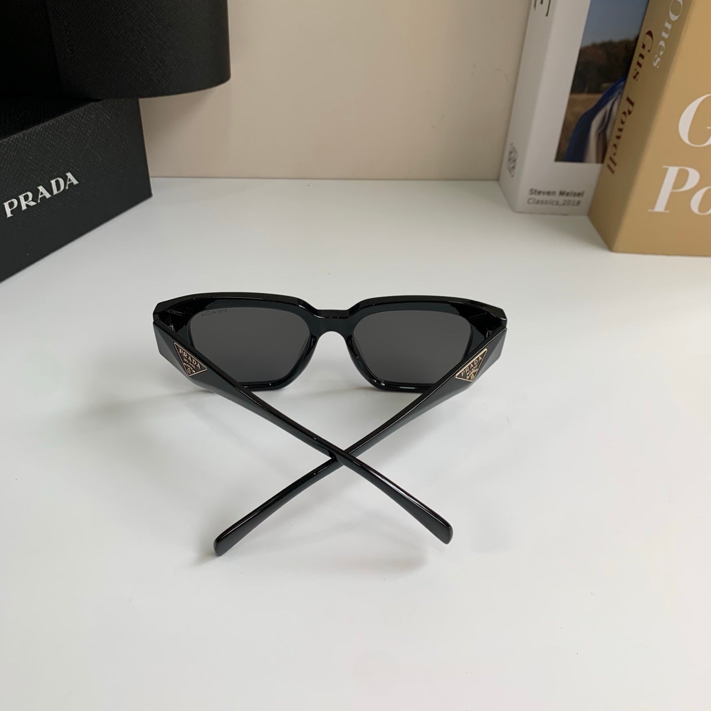 Prada Fashion Black Lens Sunglasses for Men & Women - 465603 - detail image 7