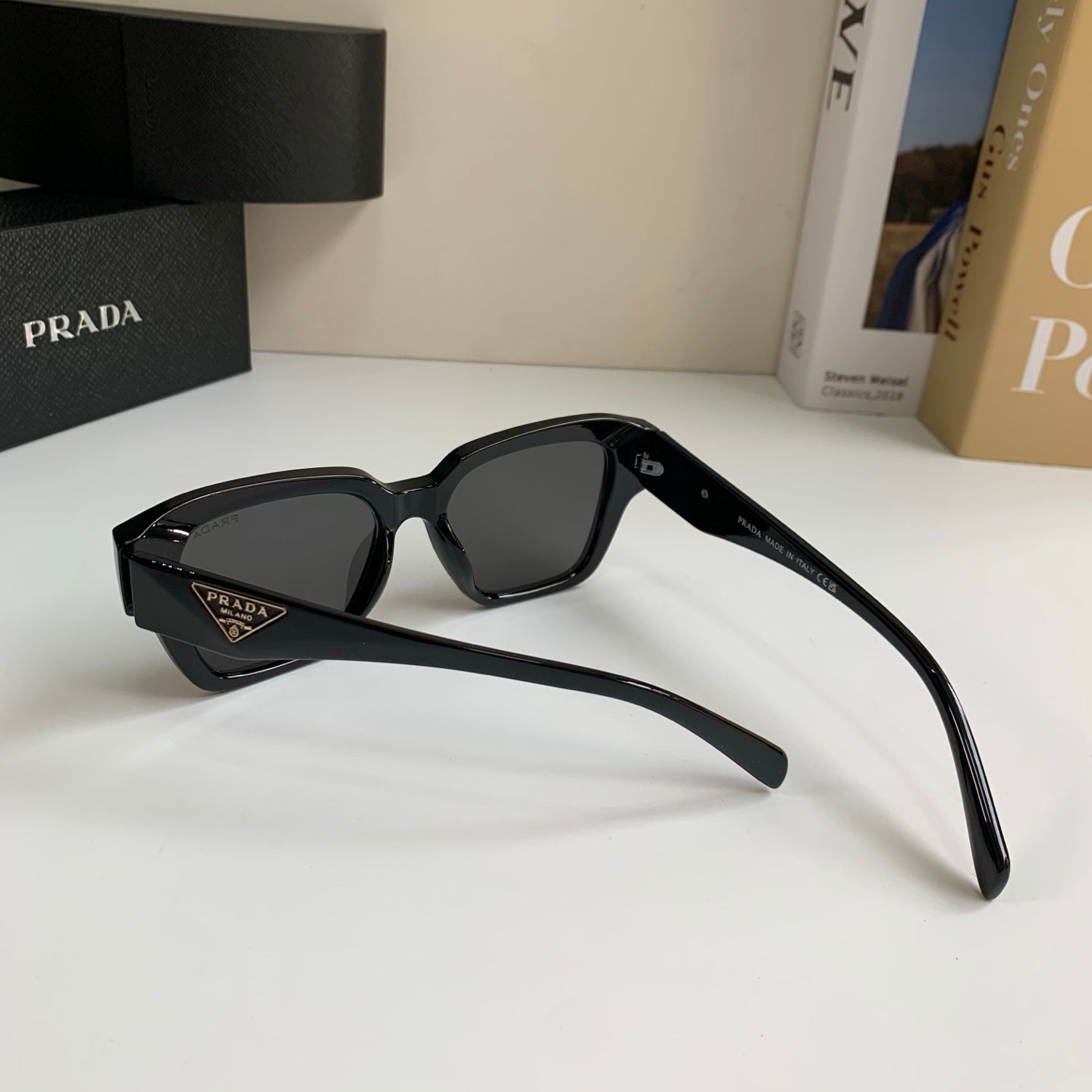Prada Fashion Black Lens Sunglasses for Men & Women - 465603 - detail image 9