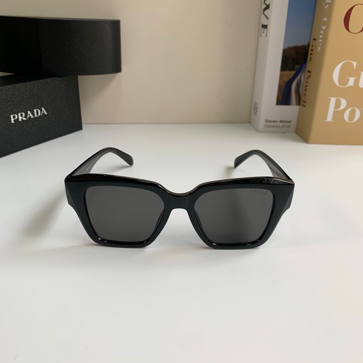 Prada Fashion Black Lens Sunglasses for Men & Women - 465603 - detail image 3