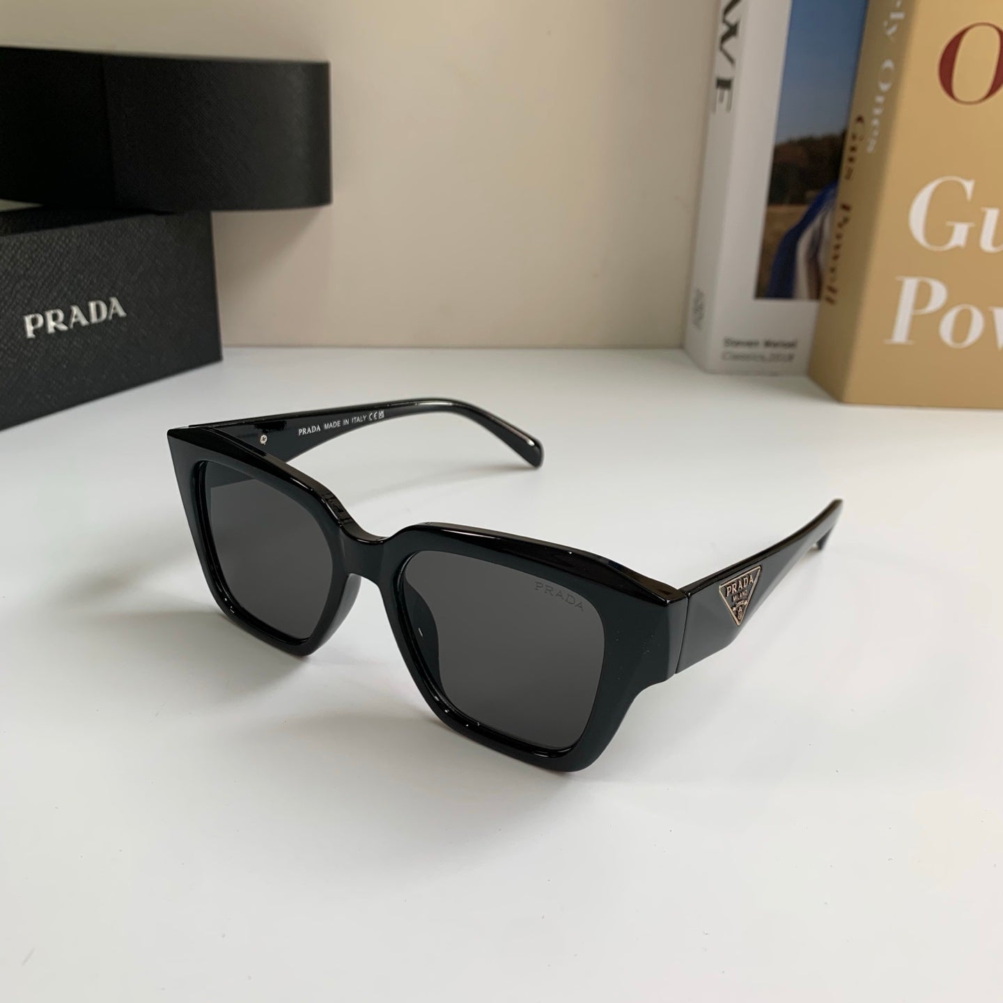 Prada Fashion Black Lens Sunglasses for Men & Women - 465603 - detail image 2