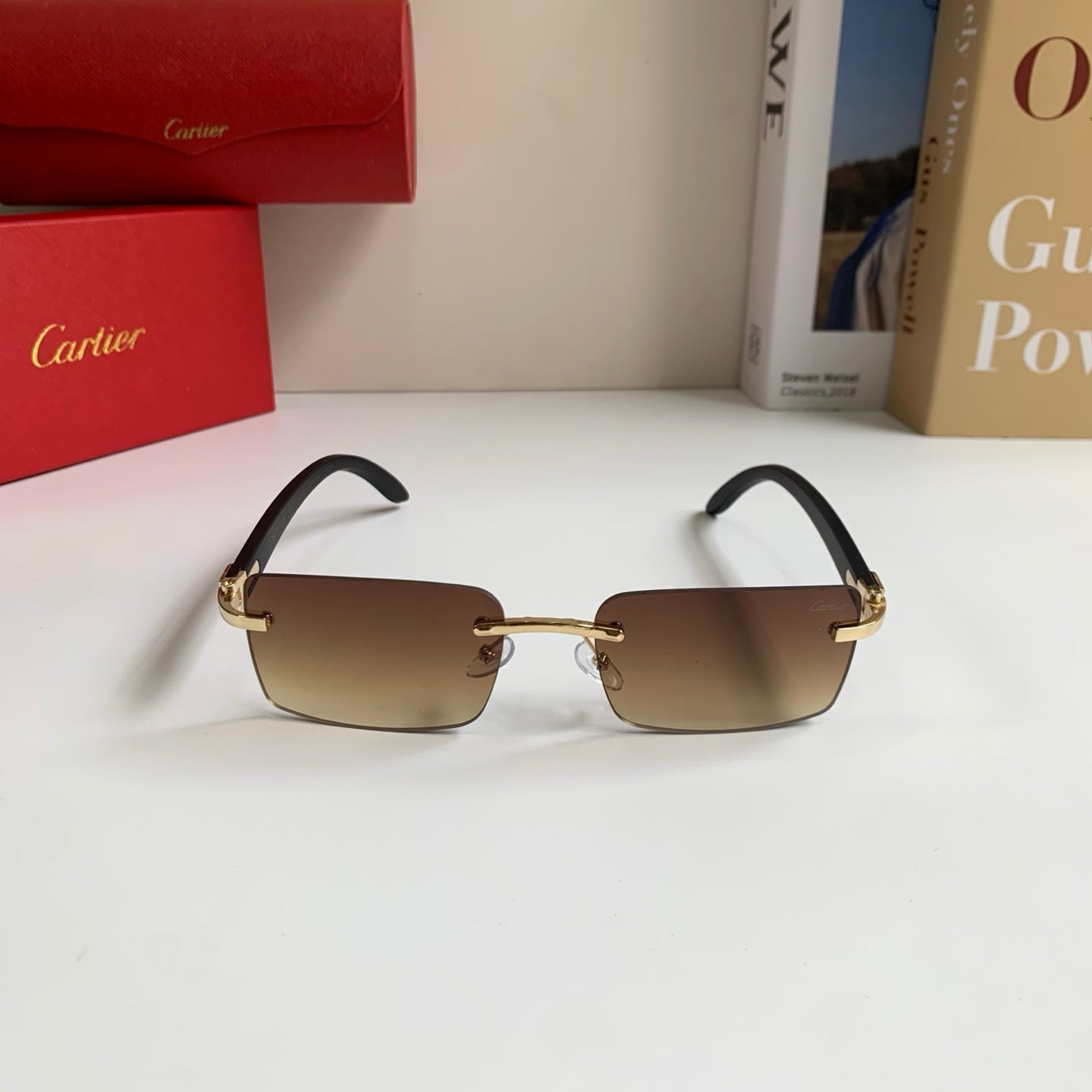 Cartier Fashion Brown Lens Sunglasses for Men & Women - 398972 - detail image 3
