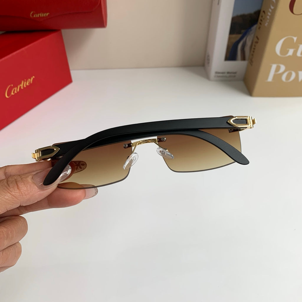 Cartier Fashion Brown Lens Sunglasses for Men & Women - 398972 - detail image 7