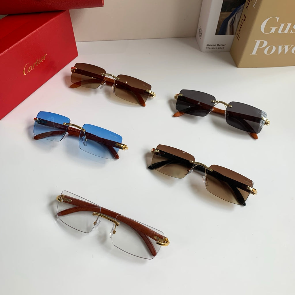 Cartier Fashion Brown Lens Sunglasses for Men & Women - 493652 - detail image 9