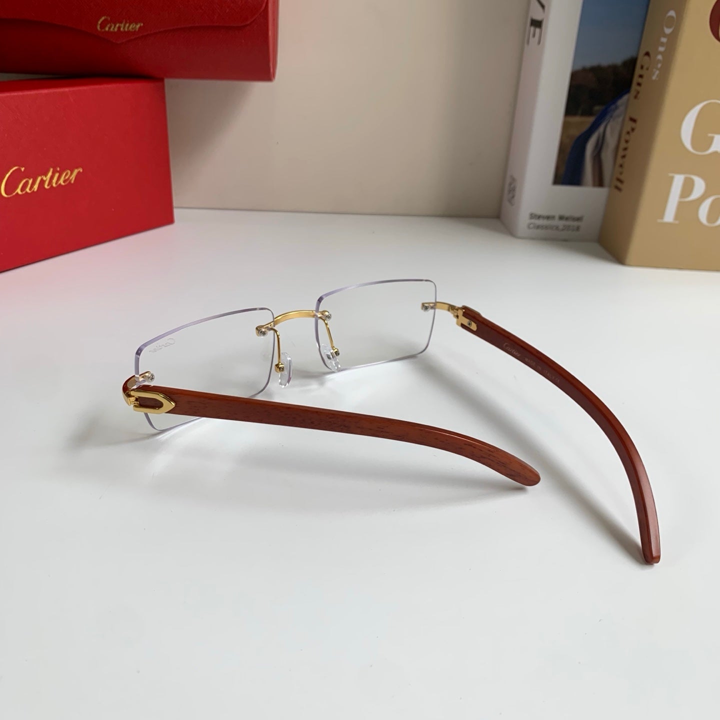 Cartier Fashion Silver Lens Sunglasses for Men & Women - 398973 - detail image 8