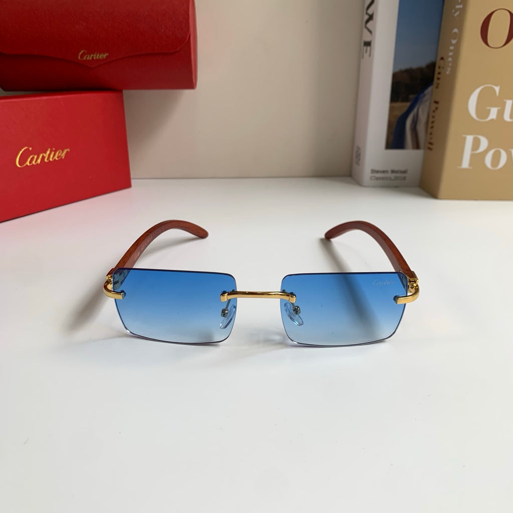 Cartier Fashion Blue Lens Sunglasses for Men & Women - 398974 - detail image 3