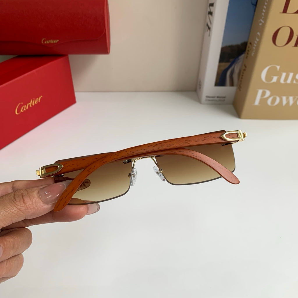 Cartier Fashion Brown Lens Sunglasses for Men & Women - 398975 - detail image 6
