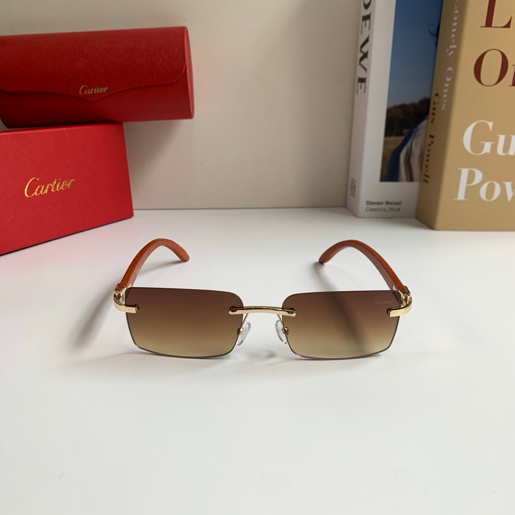 Cartier Fashion Brown Lens Sunglasses for Men & Women - 398975 - detail image 5