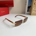 Cartier Fashion Brown Lens Sunglasses for Men & Women - 398975