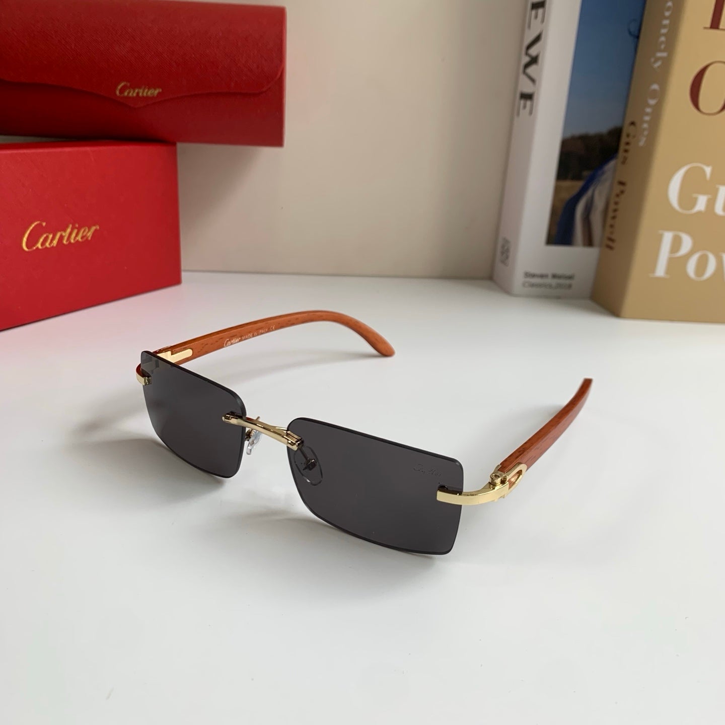 Cartier Fashion Silver Lens Sunglasses for Men & Women - 398976 - detail image 2
