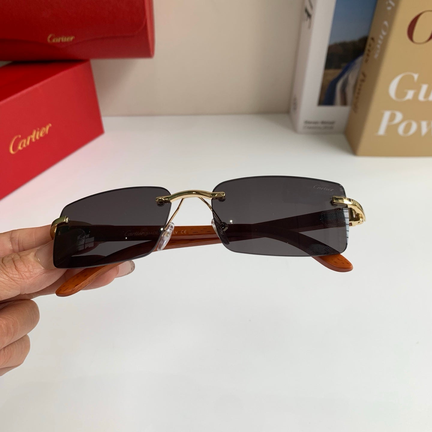 Cartier Fashion Silver Lens Sunglasses for Men & Women - 398976 - detail image 3