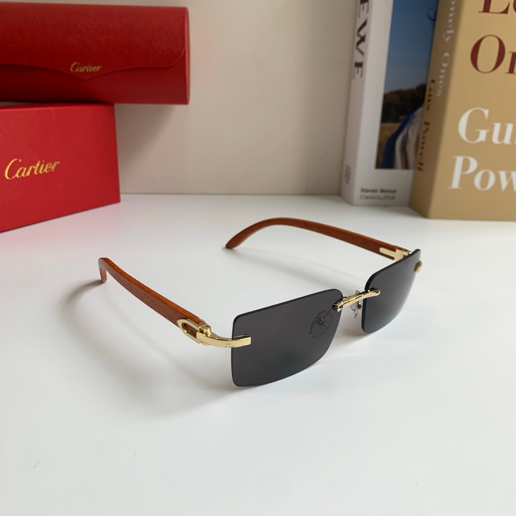 Cartier Fashion Silver Lens Sunglasses for Men & Women - 398976