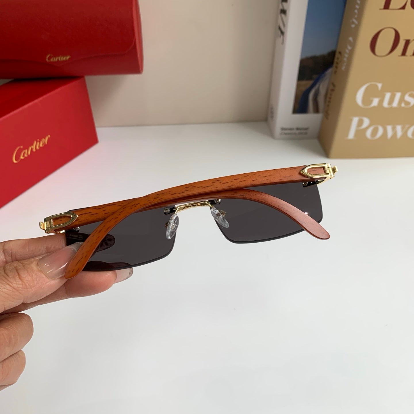 Cartier Fashion Silver Lens Sunglasses for Men & Women - 398976 - detail image 7