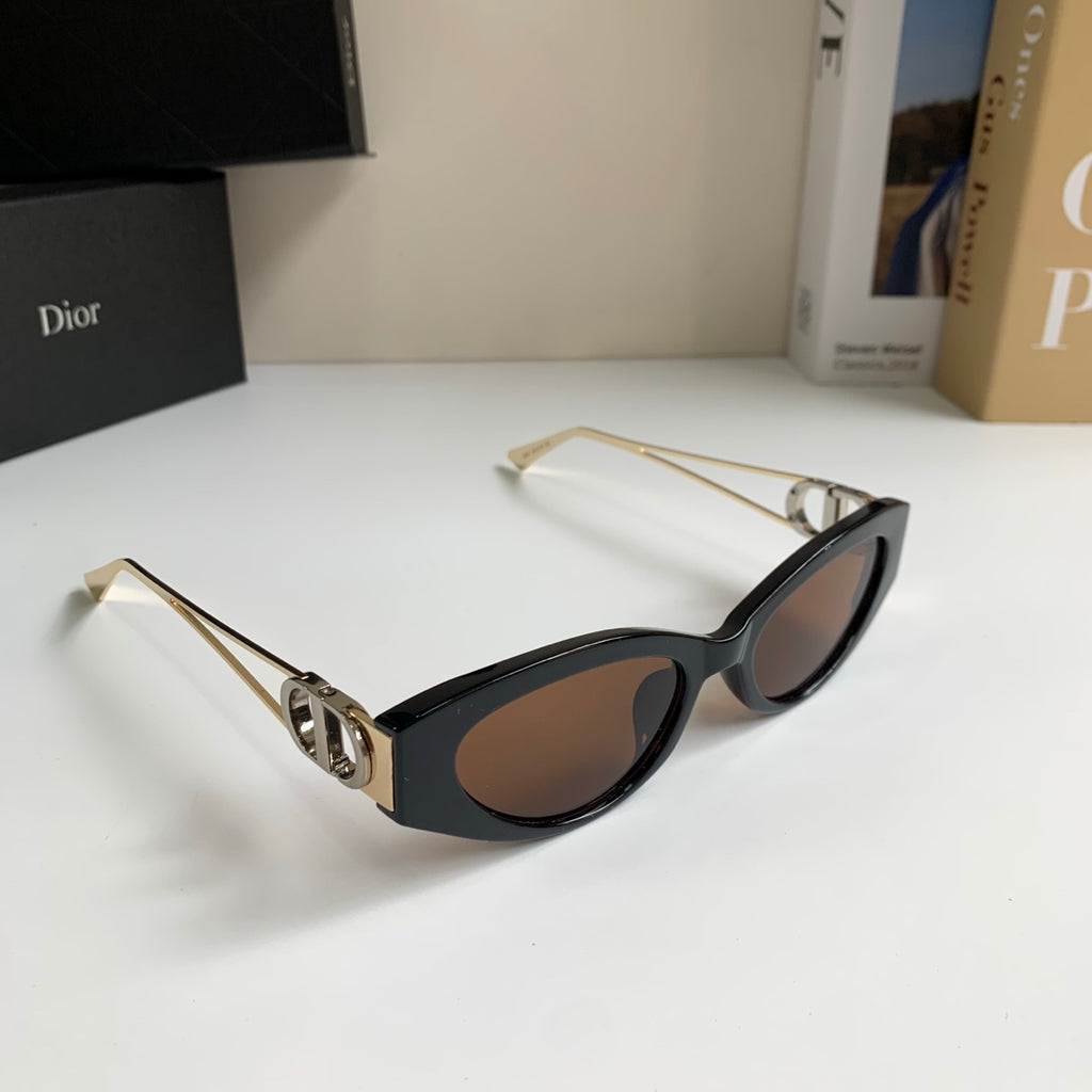 Dior Cat-Eye Black Lens Sunglasses for Men & Women - 398759