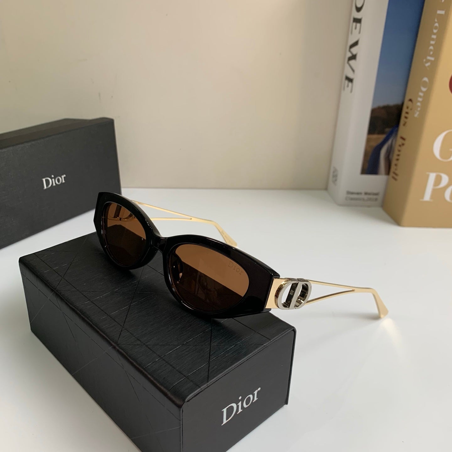 Dior Cat-Eye Black Lens Sunglasses for Men & Women - 398759 - detail image 5