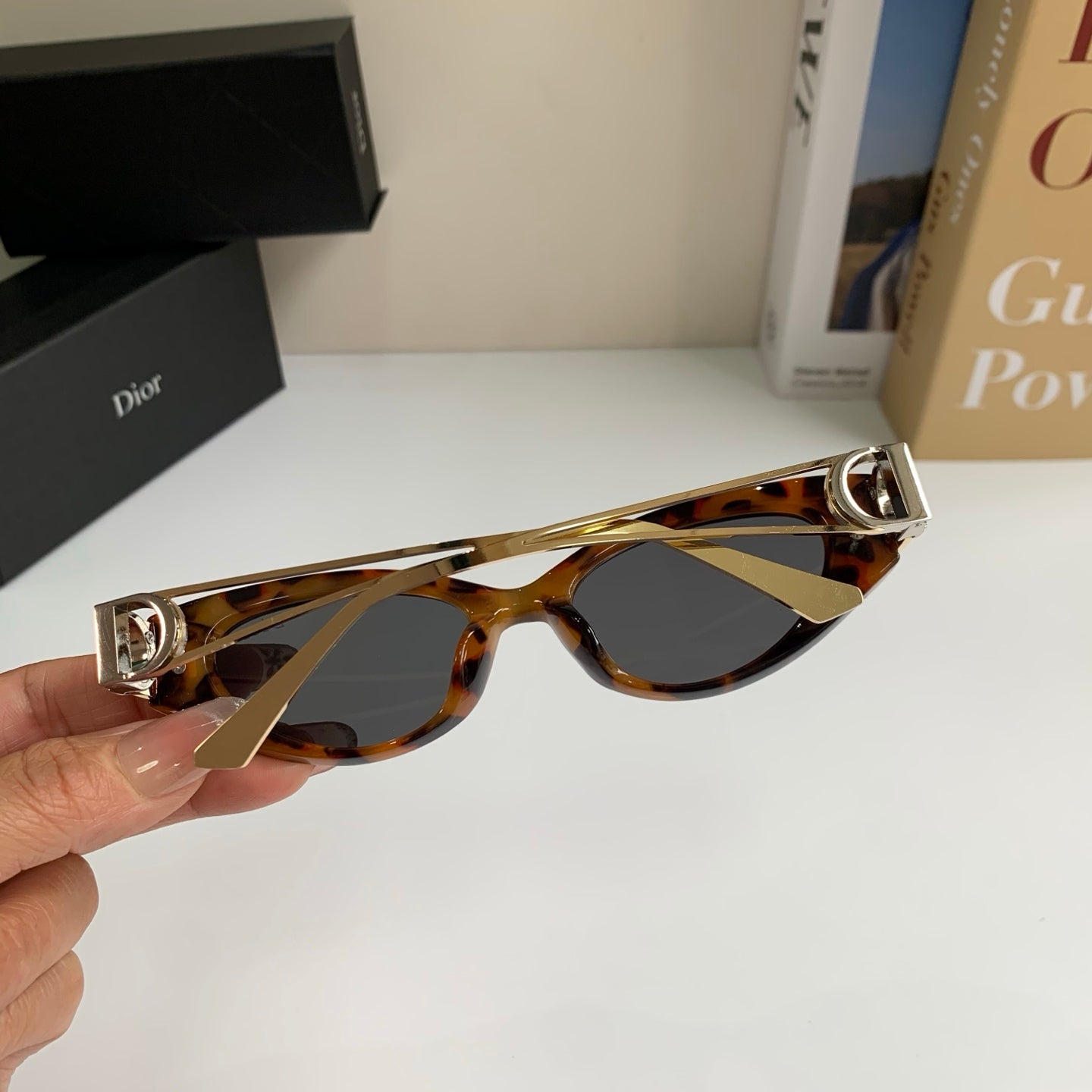 Dior Cat-Eye Silver Lens Sunglasses for Men & Women - detail image 7