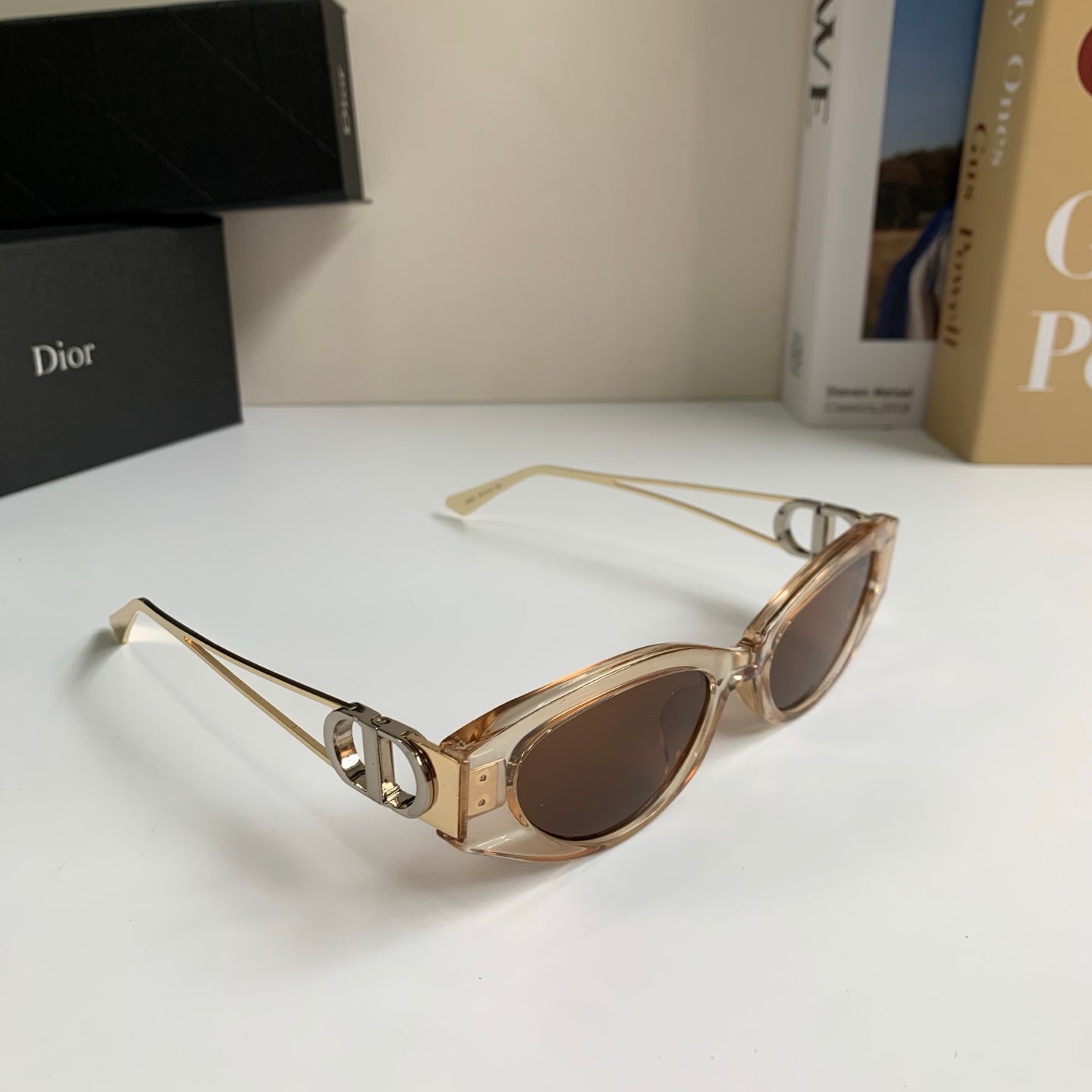 Dior Cat-Eye Brown Lens Sunglasses for Men & Women - 398761