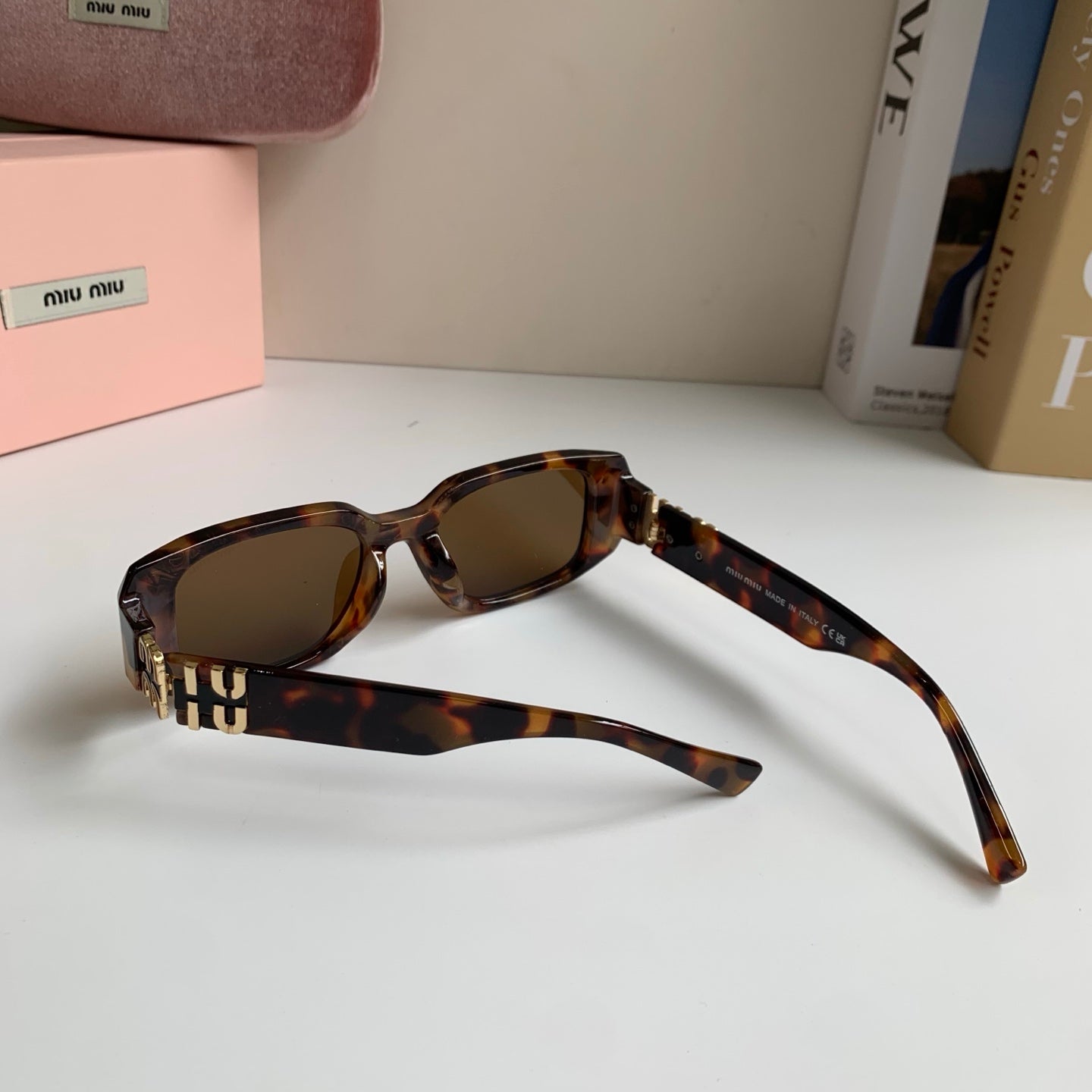 Miu Miu Square Black Lens Sunglasses for Men & Women - 399250 - detail image 7
