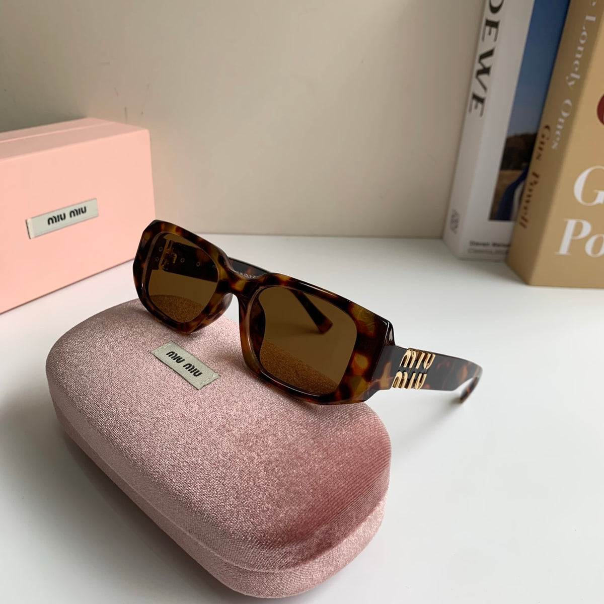 Miu Miu Square Black Lens Sunglasses for Men & Women - 493738 - detail image 5