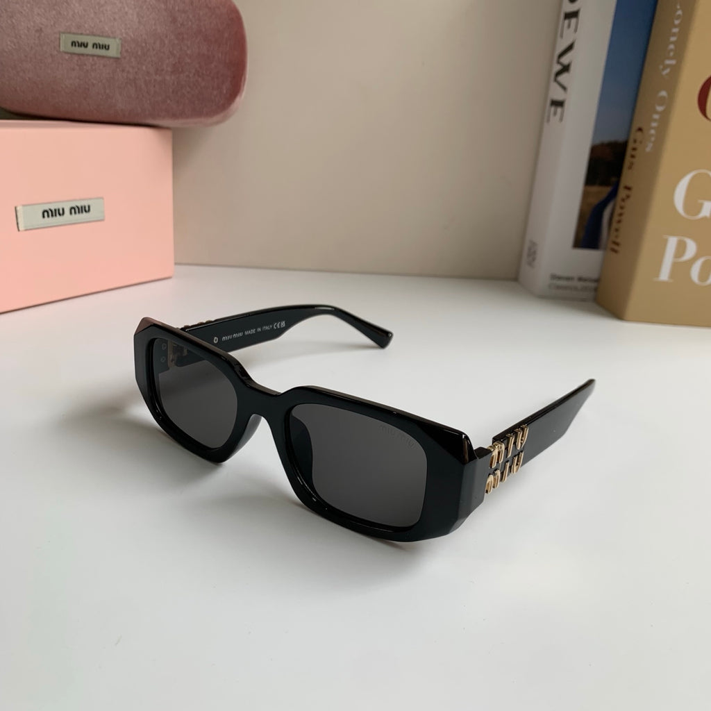 Miu Miu Square Black Lens Sunglasses for Men & Women - detail image 2
