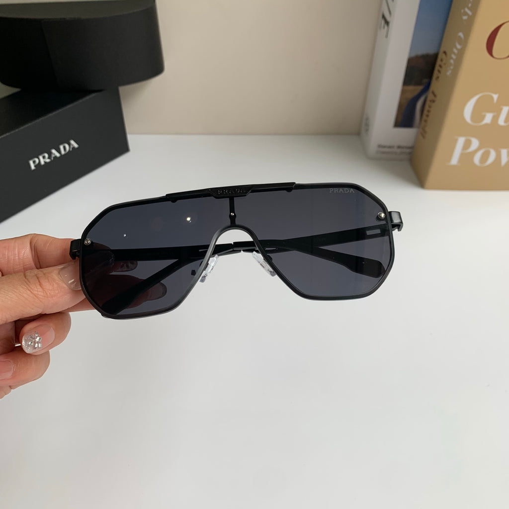 Prada Oversized Black Lens Sunglasses for Men & Women - detail image 4