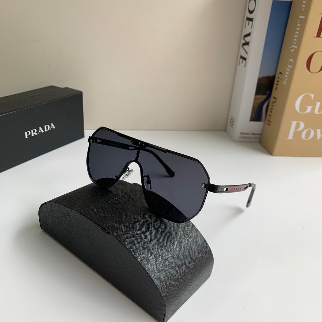 Prada Oversized Black Lens Sunglasses for Men & Women - detail image 5