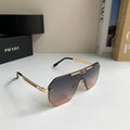 Prada Oversized Silver Lens Sunglasses for Men & Women - 487033