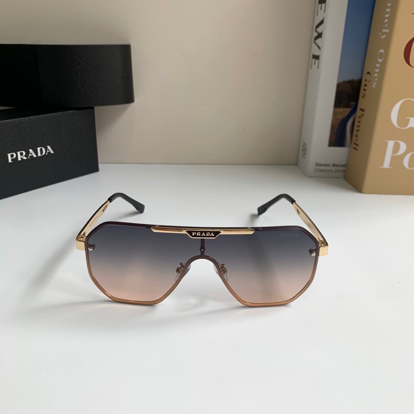 Prada Oversized Silver Lens Sunglasses for Men & Women - 487033 - detail image 5