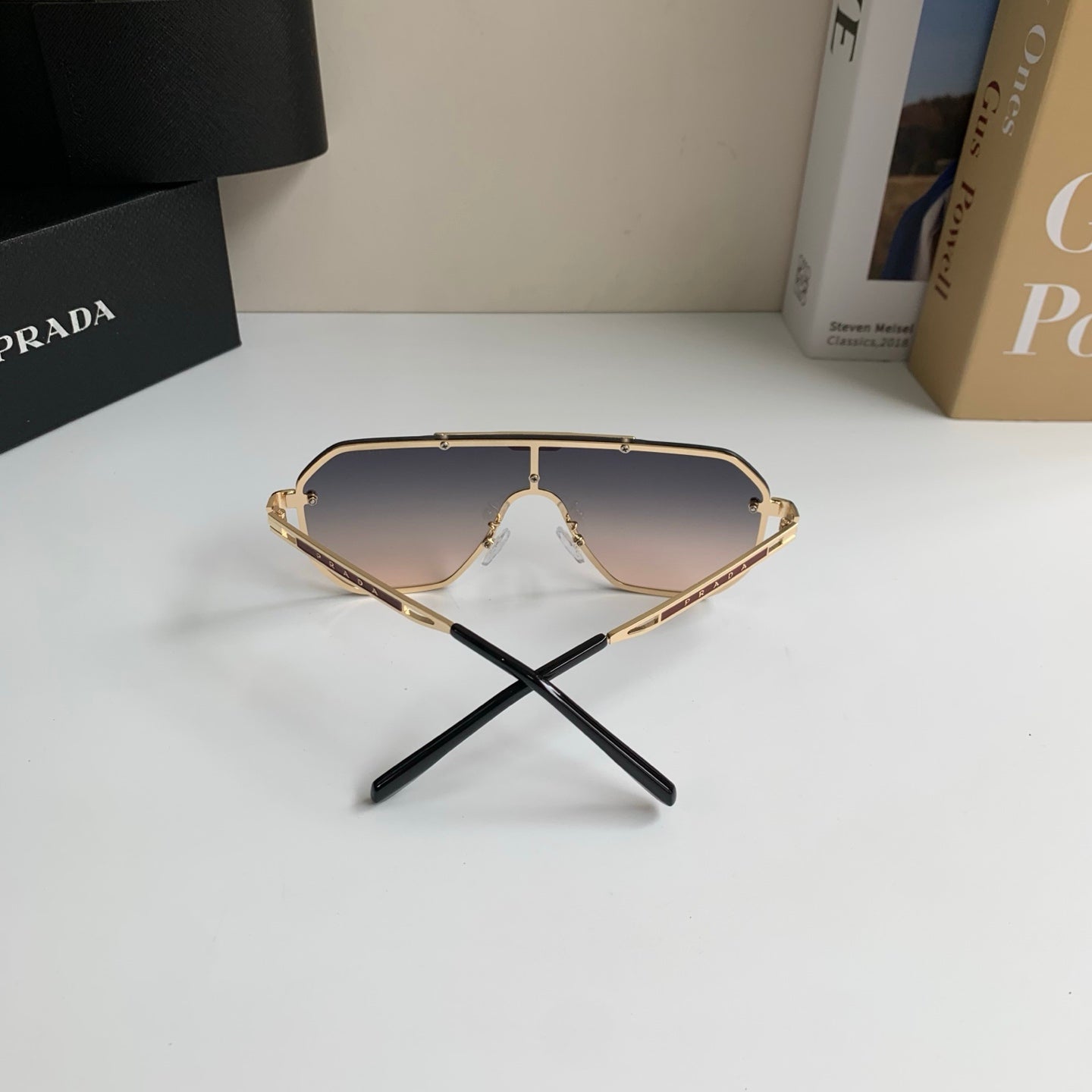 Prada Oversized Silver Lens Sunglasses for Men & Women - 415779 - detail image 8