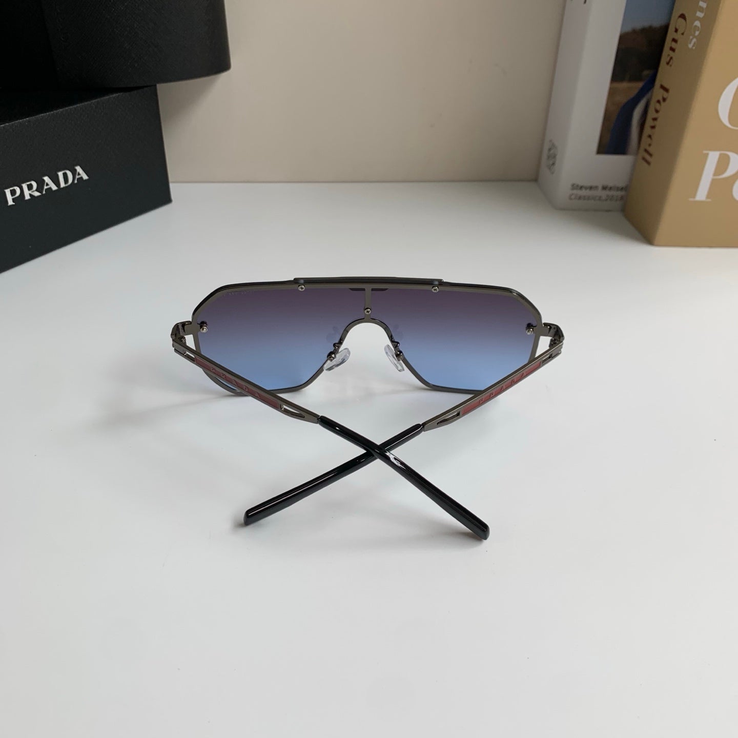 Prada Oversized Silver Lens Sunglasses for Men & Women - 415780 - detail image 6