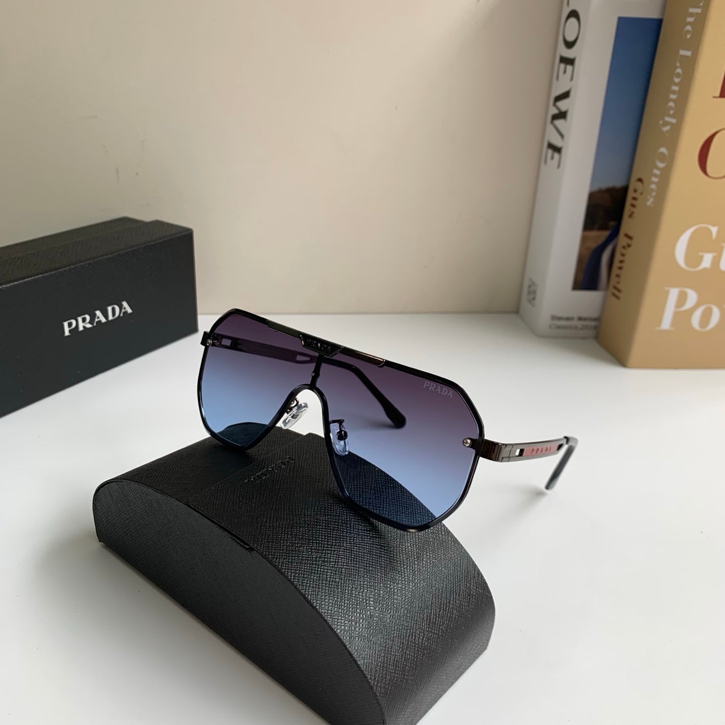 Prada Oversized Silver Lens Sunglasses for Men & Women - 487034 - detail image 5