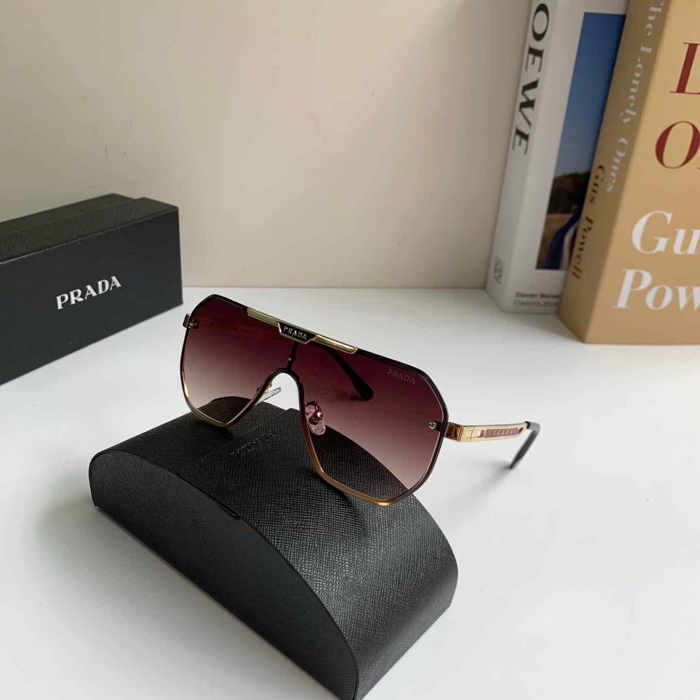 Prada Oversized Silver Lens Sunglasses for Men & Women - 487035 - detail image 4