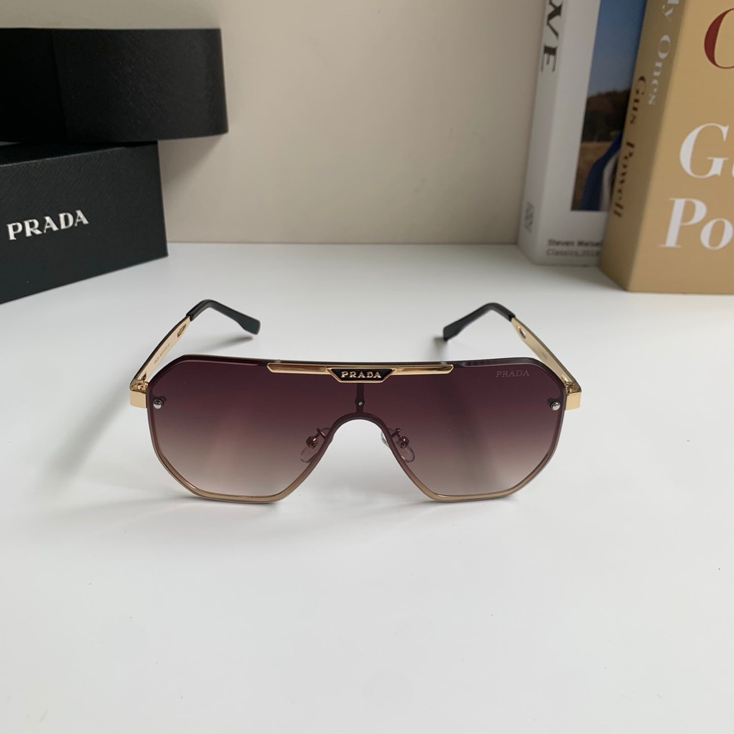 Prada Oversized Silver Lens Sunglasses for Men & Women - 487035 - detail image 5