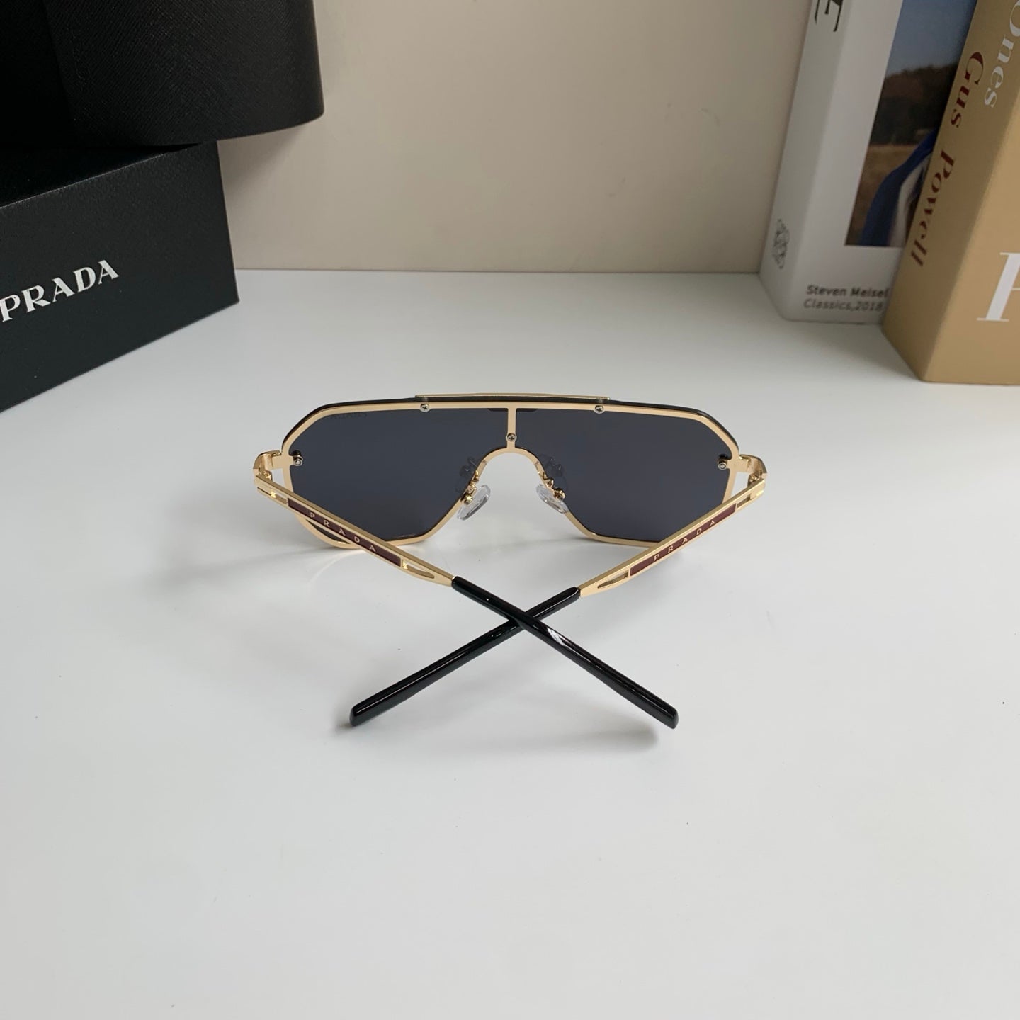 Prada Oversized Silver Lens Sunglasses for Men & Women - 487036 - detail image 8