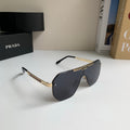 Prada Oversized Silver Lens Sunglasses for Men & Women - 487036