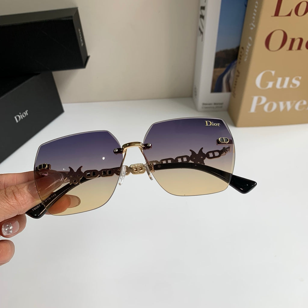 Dior Polarized Square Silver Lens Sunglasses for Men & Women - 486720 - detail image 4