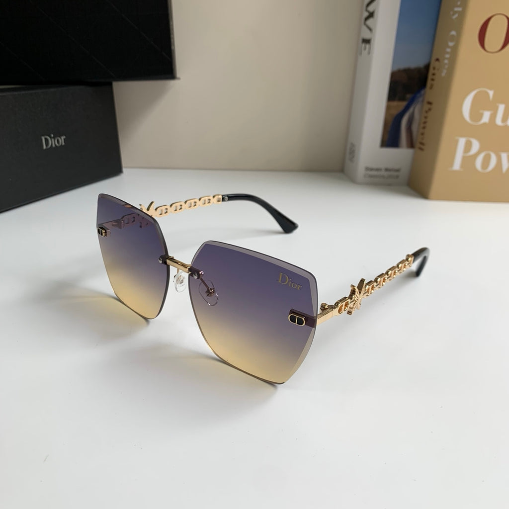 Dior Polarized Square Silver Lens Sunglasses for Men & Women - 486720 - detail image 2