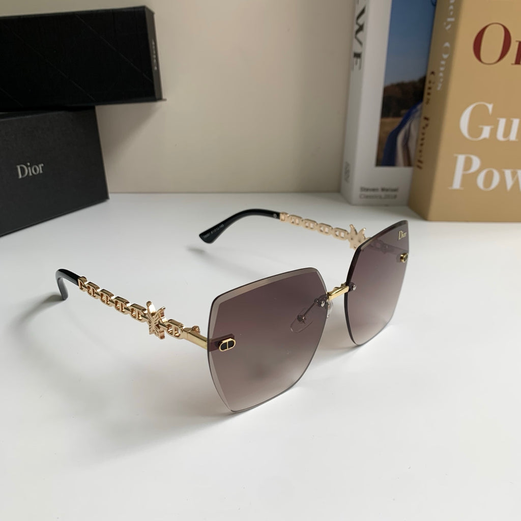 Dior Polarized Square Silver Lens Sunglasses for Men & Women - 486721