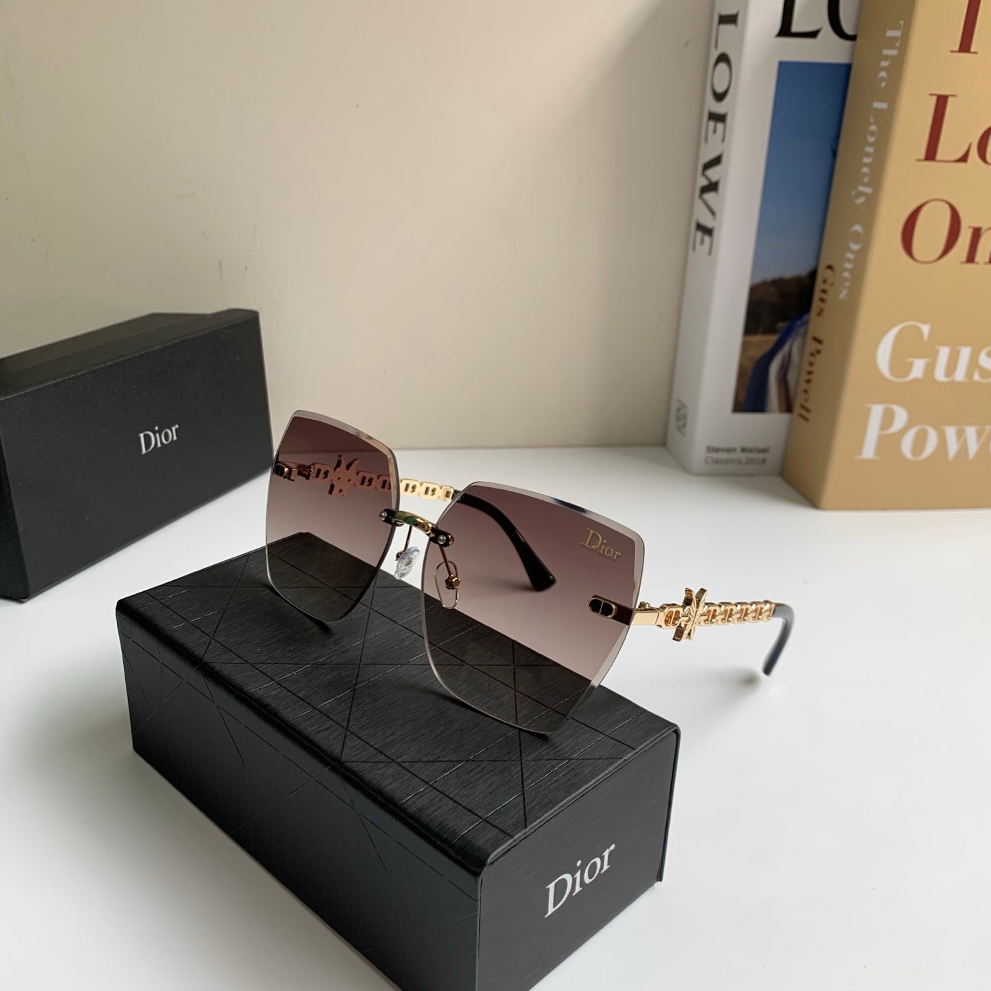 Dior Polarized Square Silver Lens Sunglasses for Men & Women - 486721 - detail image 4