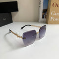 Dior Polarized Square Silver Lens Sunglasses for Men & Women - 486722