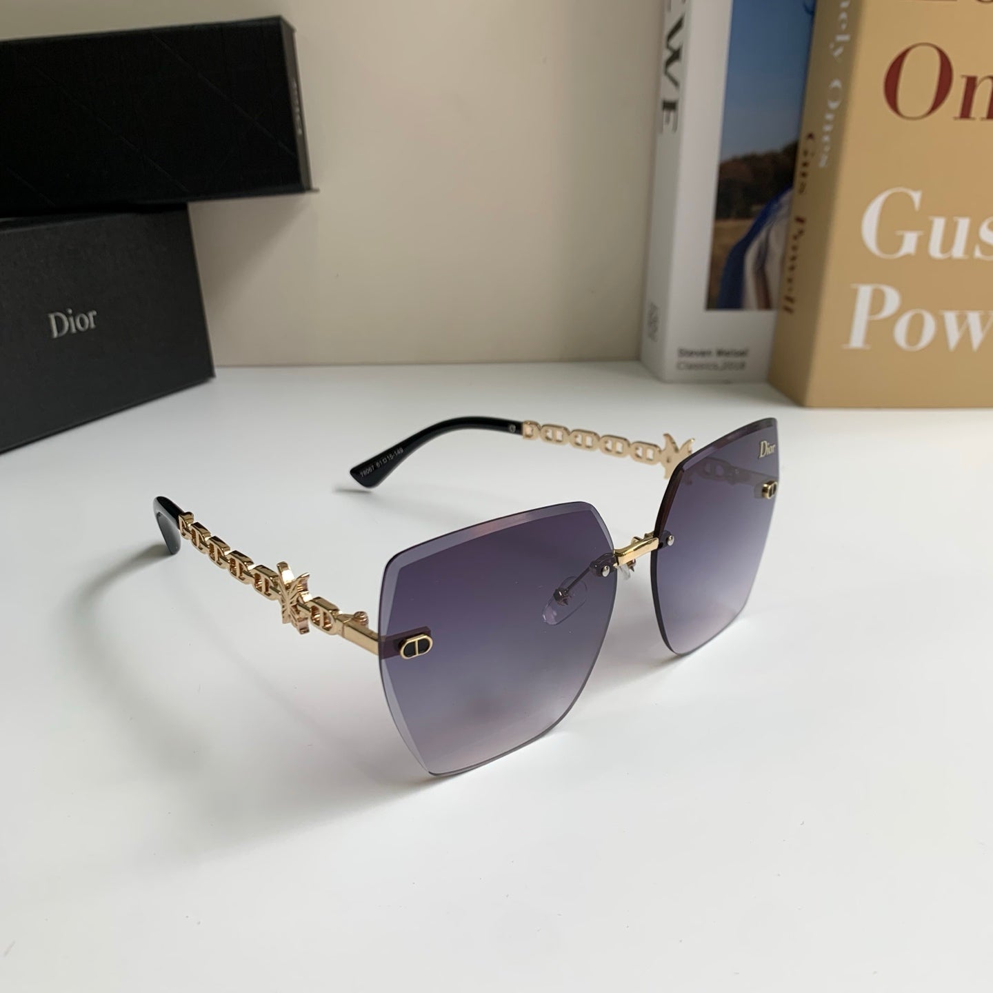 Dior Polarized Square Silver Lens Sunglasses for Men & Women - 486722