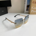 Dior Polarized Square Silver Lens Sunglasses for Men & Women - 486723