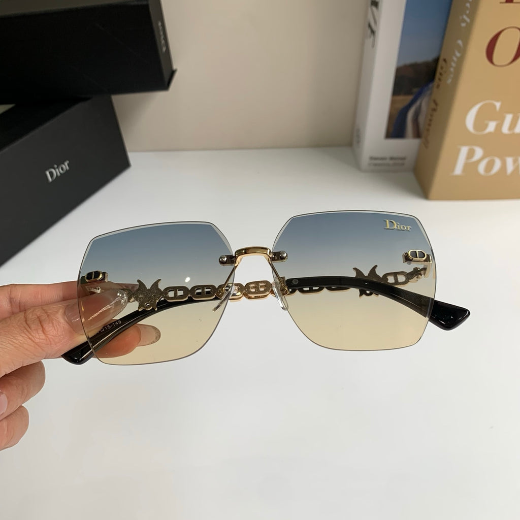 Dior Polarized Square Silver Lens Sunglasses for Men & Women - 486723 - detail image 4