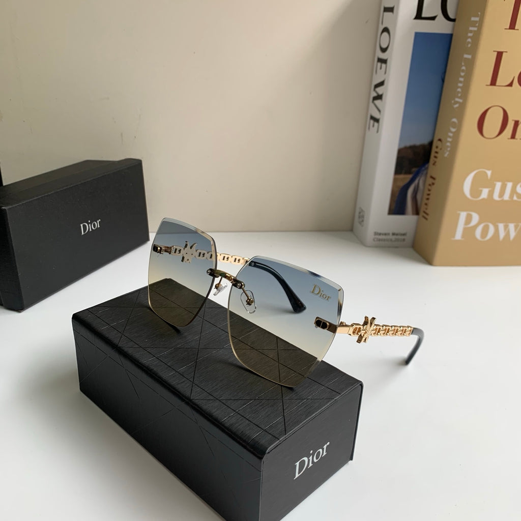 Dior Polarized Square Silver Lens Sunglasses for Men & Women - 486723 - detail image 5