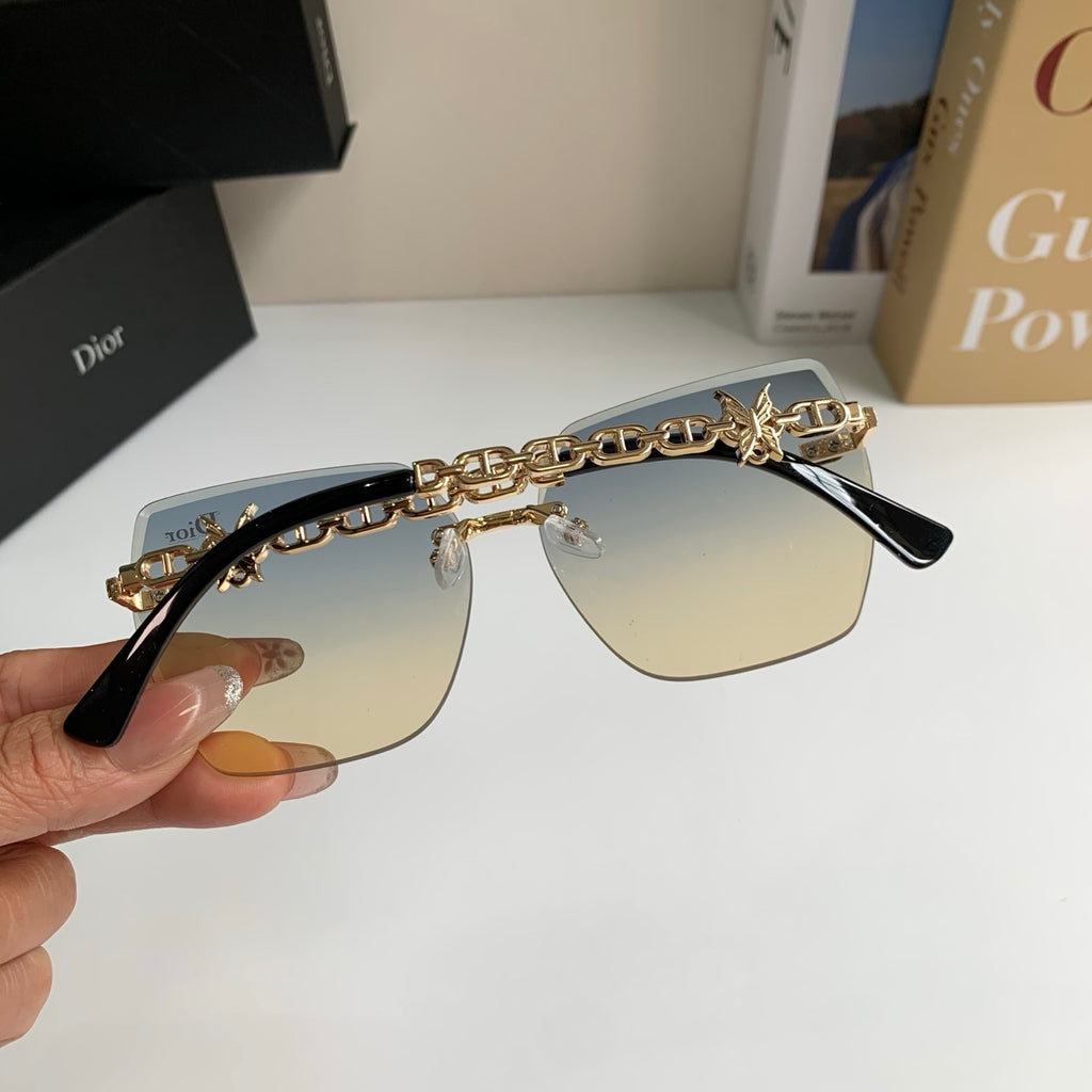 Dior Polarized Square Silver Lens Sunglasses for Men & Women - 486723 - detail image 8