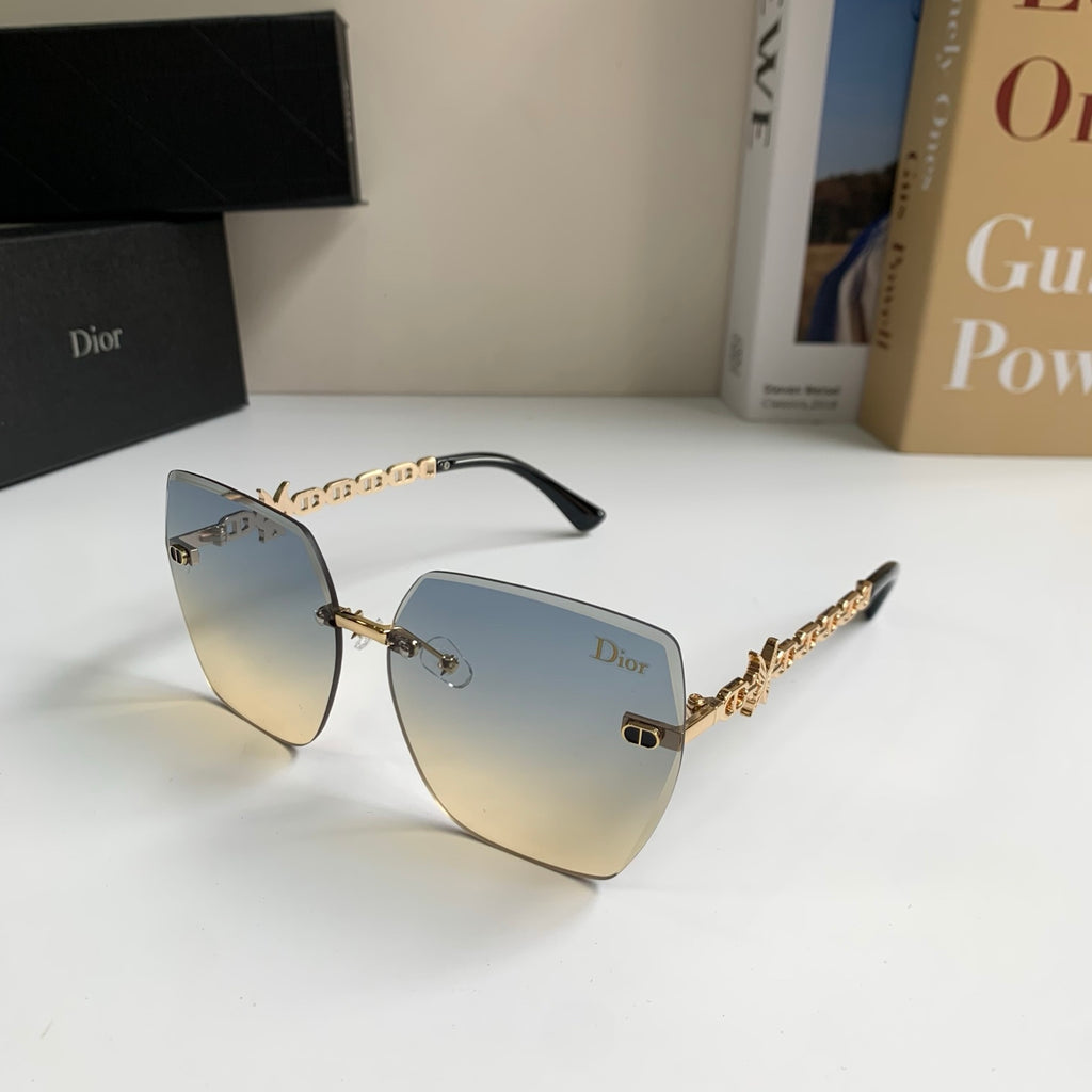 Dior Polarized Square Silver Lens Sunglasses for Men & Women - 486723 - detail image 2